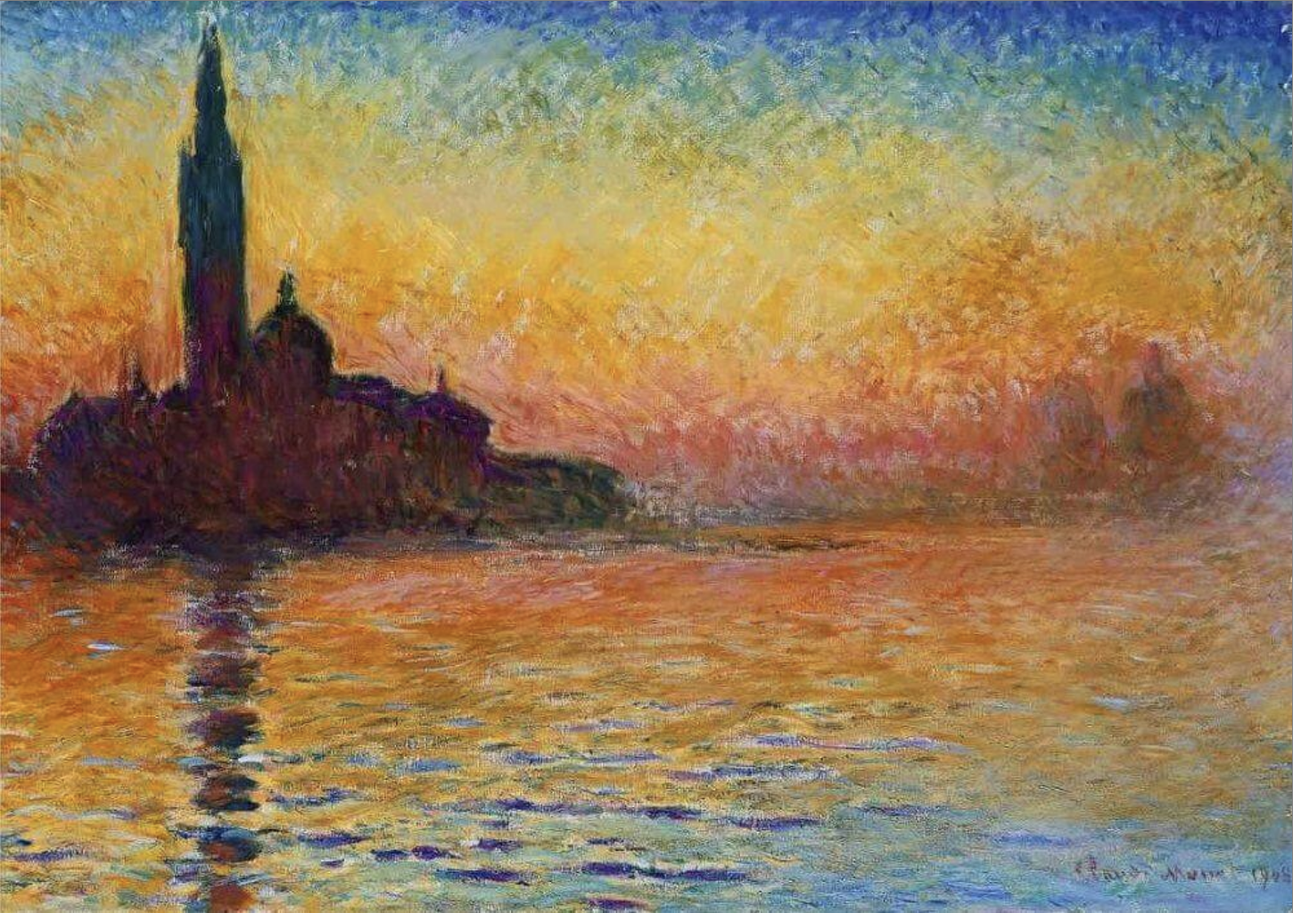 San Giorgio Maggiore at Dusk, 1908 by Claude Monet